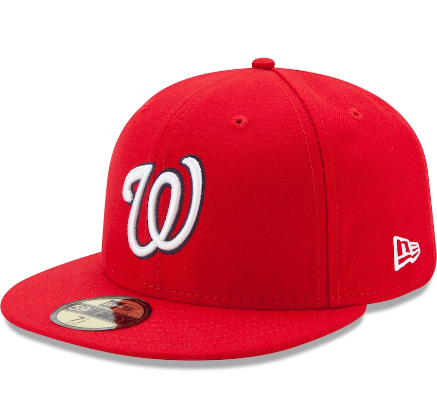 Men's Washington Nationals New Era Red Game Authentic Collection On-Field 59FIFTY Fitted Hat Official Team Hat Sports Fan Cap Official NFL Team Hat Football Fan Cap