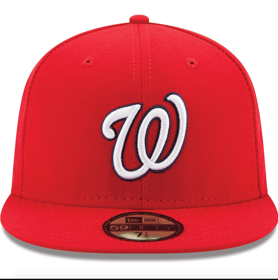 Men's Washington Nationals New Era Red Game Authentic Collection On-Field 59FIFTY Fitted Hat Official Team Hat Sports Fan Cap Official NFL Team Hat Football Fan Cap