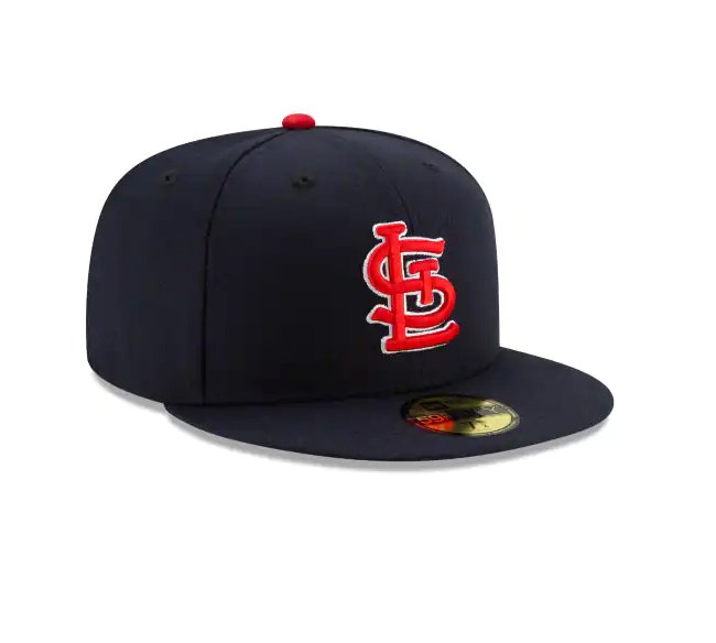 Men's St. Louis Cardinals New Era Navy Alternate Authentic Collection On-Field 59FIFTY Fitted Hat Official Team Hat Sports Fan Cap Official NFL Team Hat Football Fan Cap