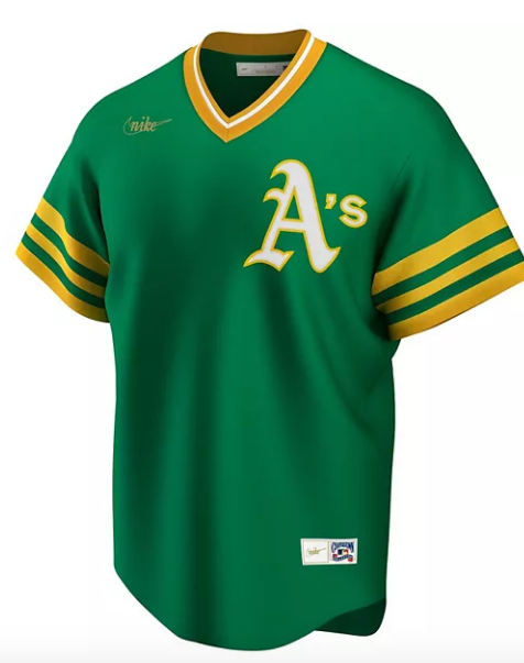 Men's Oakland Athletics Nike Kelly Green Road Cooperstown Collection Team Jersey Official Team Jersey Sports Fan Apparel Official NFL Team Jersey Football Fan Apparel