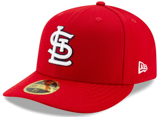 Men's St. Louis Cardinals New Era Red Low Profile Authentic Collection On-Field 59FIFTY Fitted Hat Official Team Hat Sports Fan Cap Official NFL Team Hat Football Fan Cap