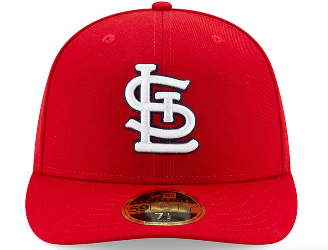 Men's St. Louis Cardinals New Era Red Low Profile Authentic Collection On-Field 59FIFTY Fitted Hat Official Team Hat Sports Fan Cap Official NFL Team Hat Football Fan Cap