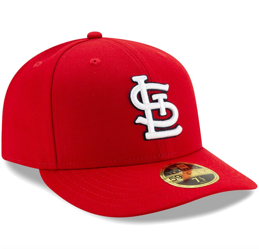 Men's St. Louis Cardinals New Era Red Low Profile Authentic Collection On-Field 59FIFTY Fitted Hat Official Team Hat Sports Fan Cap Official NFL Team Hat Football Fan Cap
