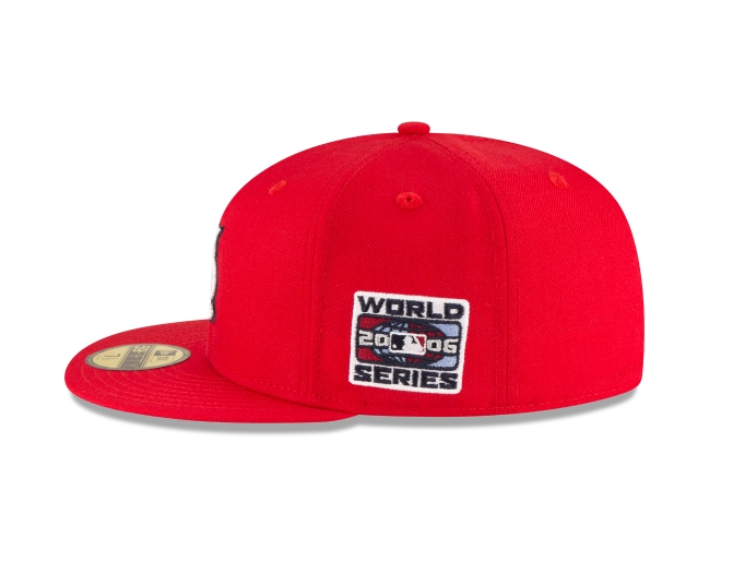 St. Louis Cardinals New Era 2006 World Series Wool 59FIFTY Fitted Hat - Red Official Team Hat Sports Fan Cap Official NFL Team Hat Football Fan Cap