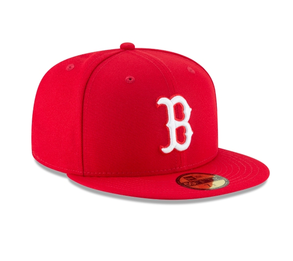 Men's Boston Red Sox New Era Red 59FIFTY Hat Official Team Hat Sports Fan Cap Official NFL Team Hat Football Fan Cap