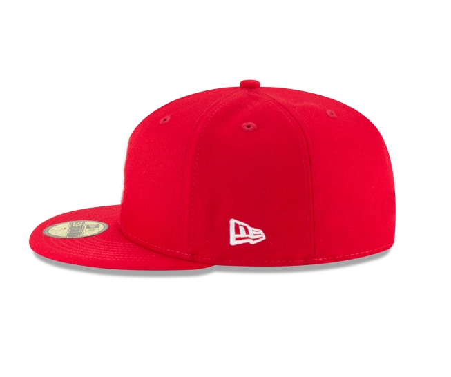 Men's Boston Red Sox New Era Red 59FIFTY Hat Official Team Hat Sports Fan Cap Official NFL Team Hat Football Fan Cap