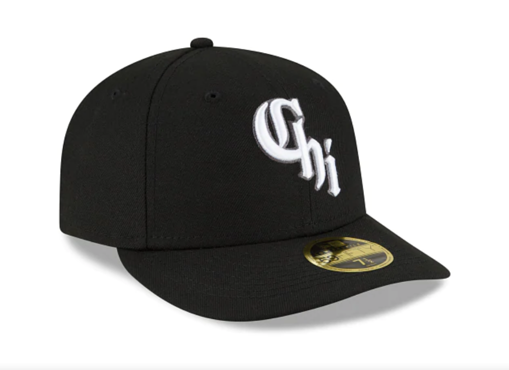 Chicago White Sox New Era Black City Connect Low Profile 59FIFTY Fitted Hat Official Team Hat Sports Fan Cap Official NFL Team Hat Football Fan Cap