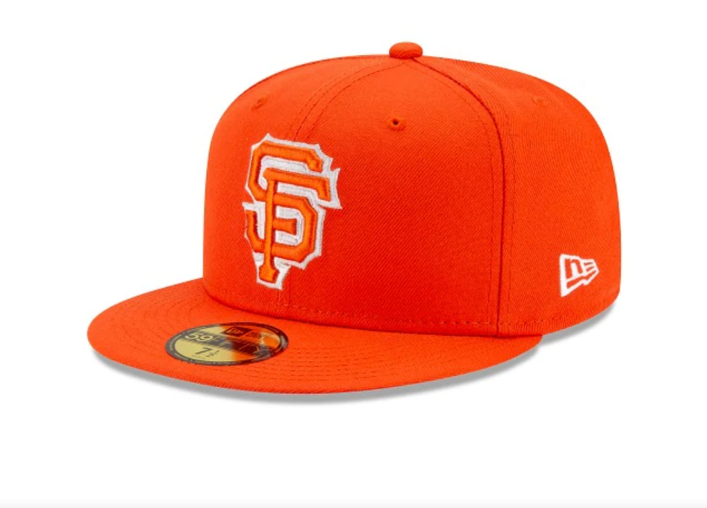 Men's San Francisco Giants New Era Orange City Connect 59FIFTY Fitted Hat Official Team Hat Sports Fan Cap Official NFL Team Hat Football Fan Cap