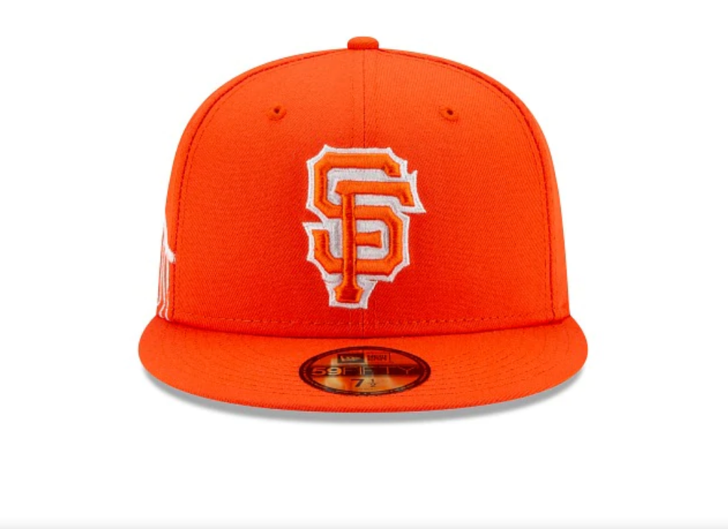 Men's San Francisco Giants New Era Orange City Connect 59FIFTY Fitted Hat Official Team Hat Sports Fan Cap Official NFL Team Hat Football Fan Cap