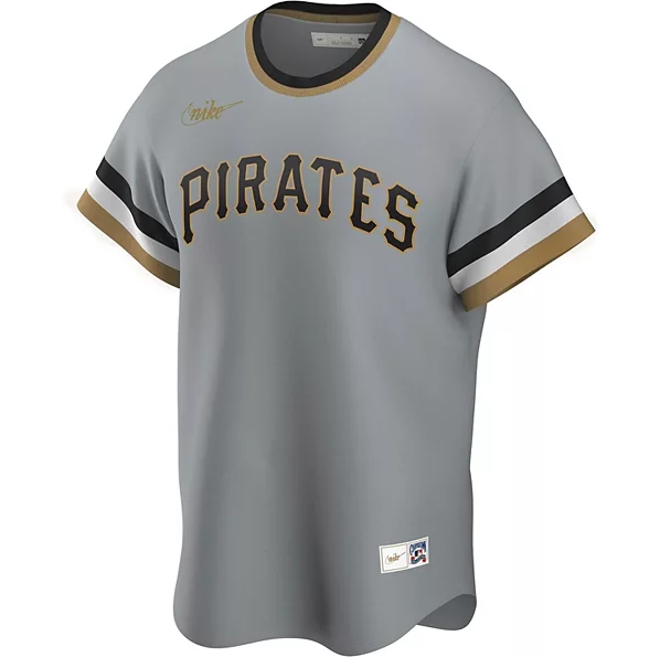 Men's Pittsburgh Pirates Roberto Clemente Nike Road Gray Replica Jersey Official Team Jersey Sports Fan Apparel Official NFL Team Jersey Football Fan Apparel