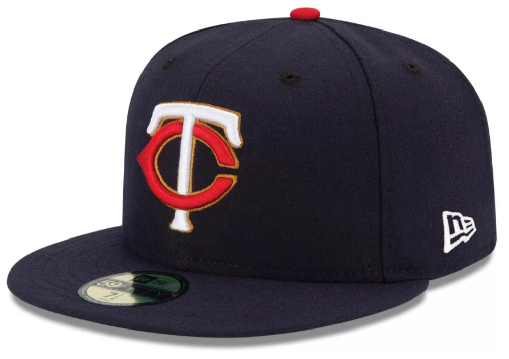 Men's Minnesota Twins New Era Navy Alternate Authentic Collection On-Field 59FIFTY Fitted Hat Official Team Hat Sports Fan Cap Official NFL Team Hat Football Fan Cap