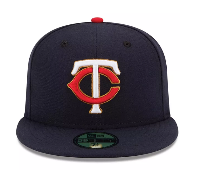 Men's Minnesota Twins New Era Navy Alternate Authentic Collection On-Field 59FIFTY Fitted Hat Official Team Hat Sports Fan Cap Official NFL Team Hat Football Fan Cap