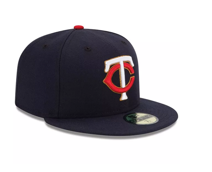 Men's Minnesota Twins New Era Navy Alternate Authentic Collection On-Field 59FIFTY Fitted Hat Official Team Hat Sports Fan Cap Official NFL Team Hat Football Fan Cap
