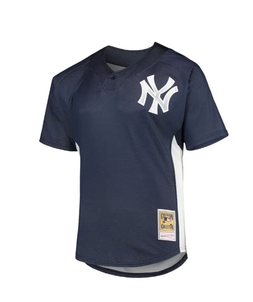 Men's Derek Jeter New York Yankees Mitchell & Ness Navy 2009 Authentic Batting Practice Jersey Official Team Jersey Sports Fan Apparel Official NFL Team Jersey Football Fan Apparel