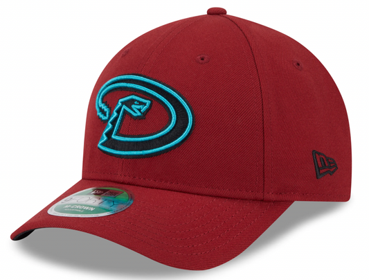 Arizona Diamondbacks Red Alternate New Era Player Replica M-Crown 9FORTY Adjustable Hat Official Team Hat Sports Fan Cap Official NFL Team Hat Football Fan Cap