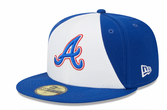 Atlanta Braves City Connect Royal/White New Era 59FIFTY Fitted Hat Official Team Hat Sports Fan Cap Official NFL Team Hat Football Fan Cap