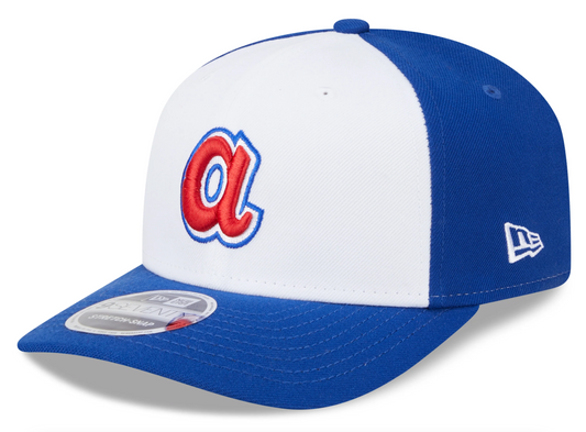 Atlanta Braves Cooperstown New Era 9SEVENTY Royal Adjustable Hat Official Team Hat Sports Fan Cap Official NFL Team Hat Football Fan Cap