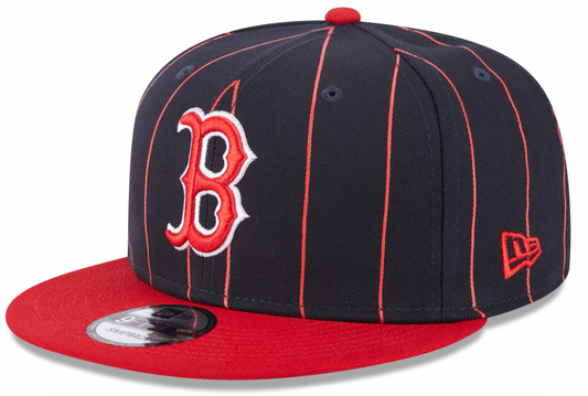 Boston Red Sox Navy/Red Vintage New Era 9FIFTY Snapback Hat Official Team Hat Sports Fan Cap Official NFL Team Hat Football Fan Cap