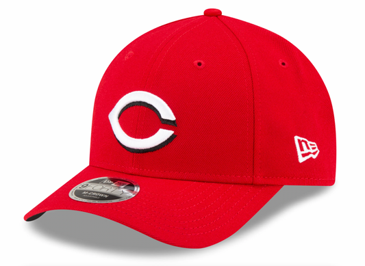 Cincinnati Reds New Era Red Player Replica M-Crown 9FORTY Adjustable Hat Official Team Hat Sports Fan Cap Official NFL Team Hat Football Fan Cap