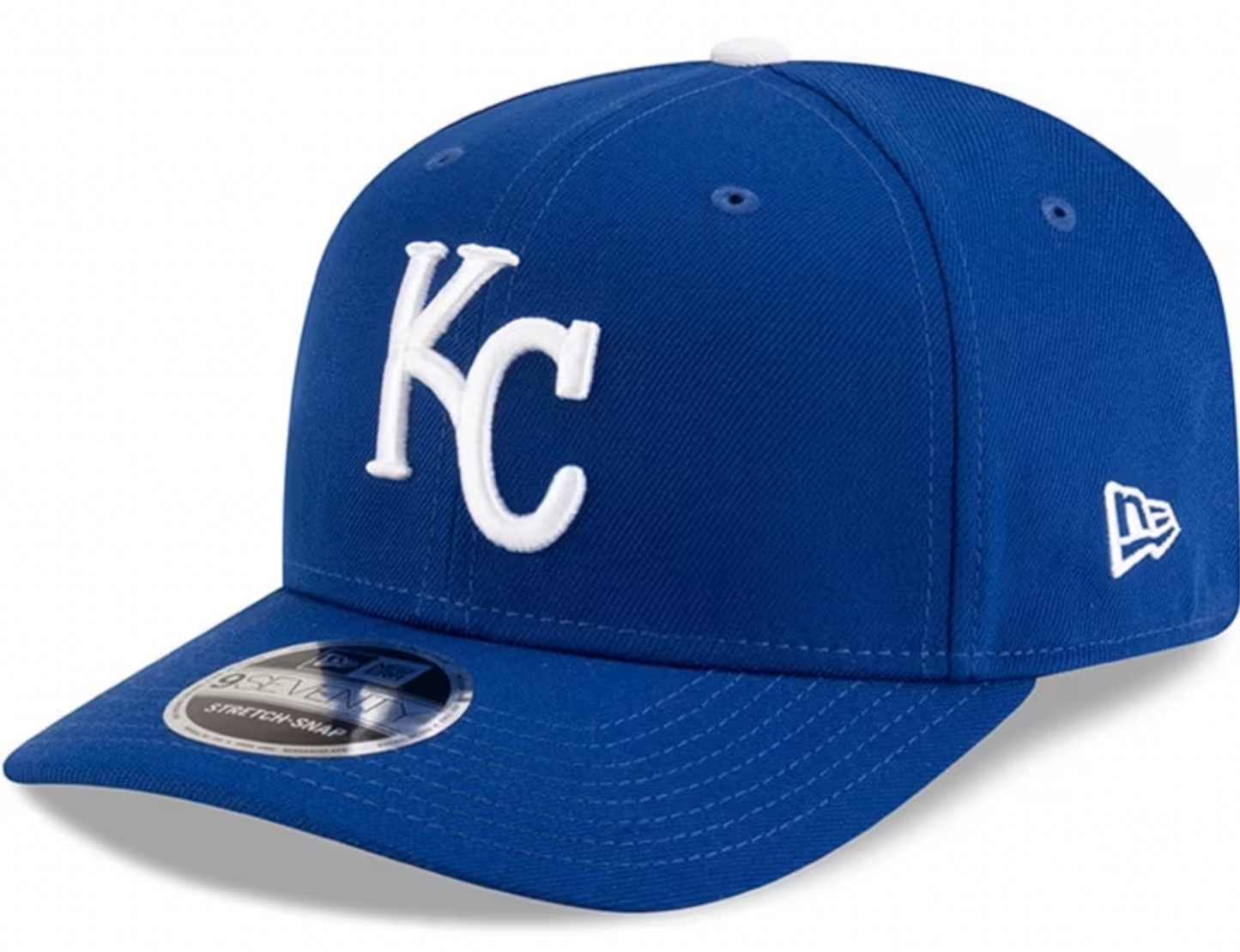 Kansas City Royals Blue New Era Player Replica 9SEVENTY Stretch Snap Adjustable Hat Official Team Hat Sports Fan Cap Official NFL Team Hat Football Fan Cap