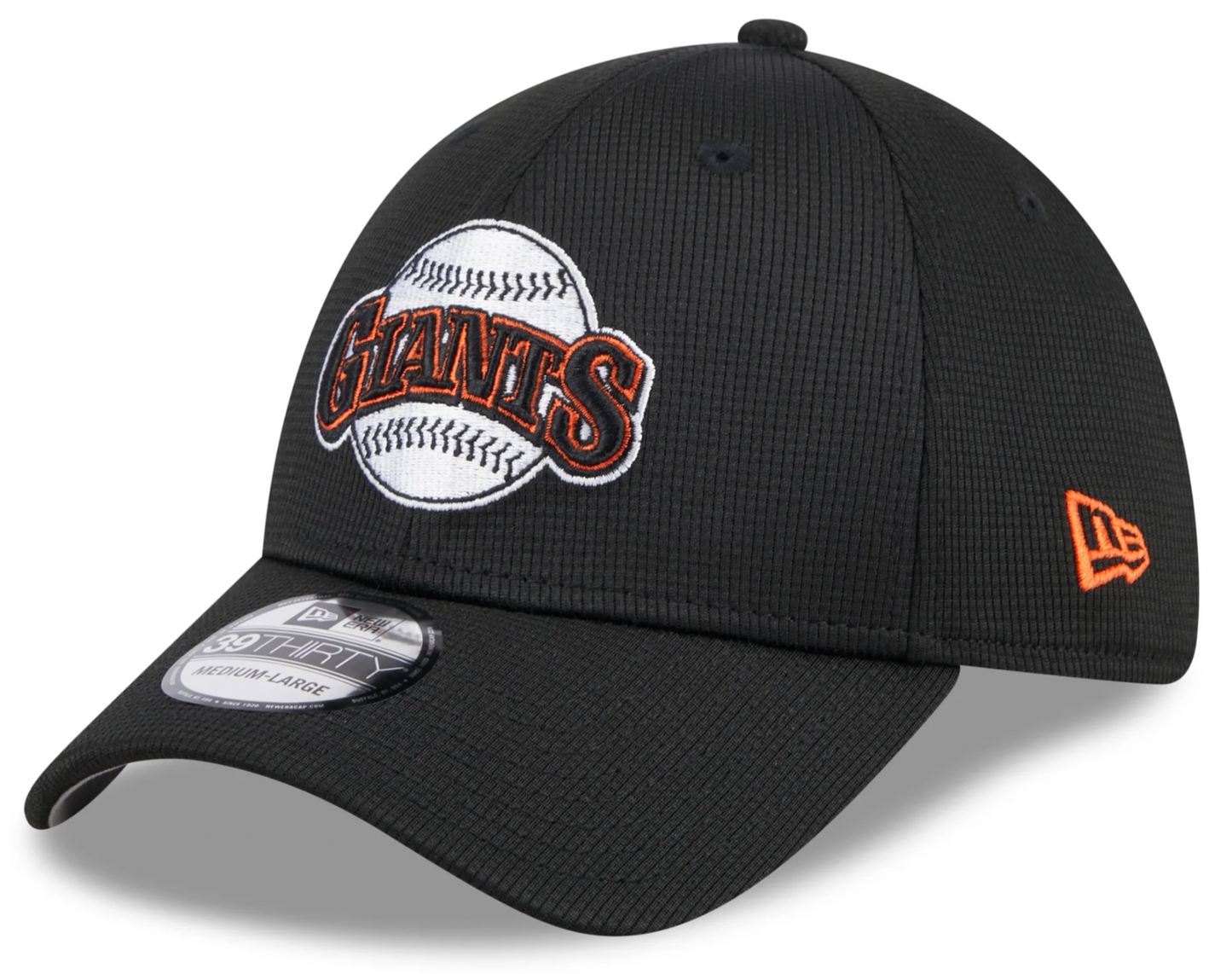 Men's San Francisco Giants New Era 2024 Batting Practice Black 39THIRTY Flex-Fit Hat Official Team Hat Sports Fan Cap Official NFL Team Hat Football Fan Cap