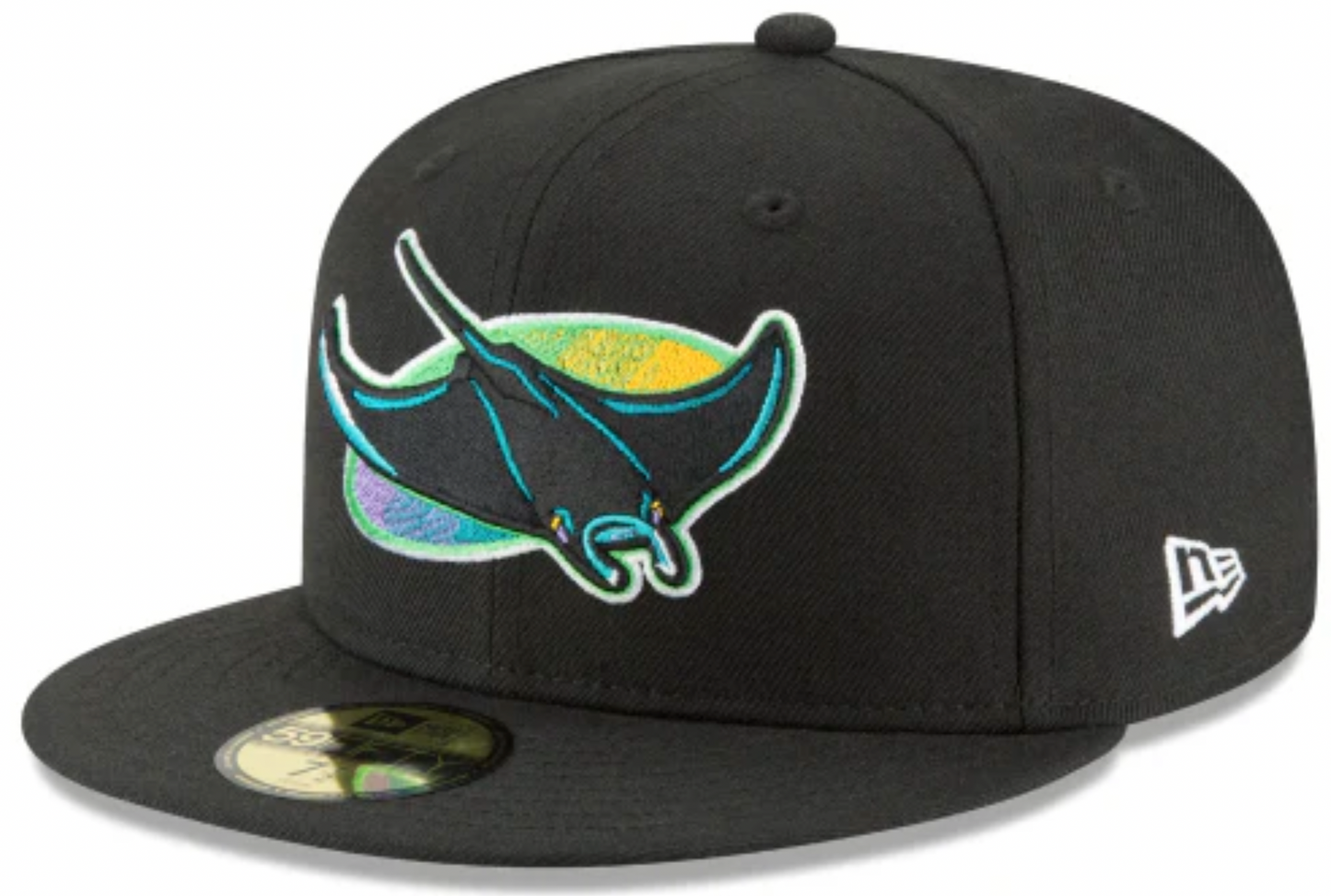 Men's Tampa Bay Devil Rays 1998 Cooperstown Collection Black 59Fifty Fitted Hat Official Team Hat Sports Fan Cap Official NFL Team Hat Football Fan Cap