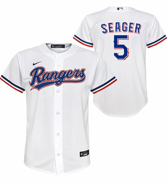 Youth Nike Corey Seager Texas Rangers White Home Replica Jersey Official Team Jersey Sports Fan Apparel Official NFL Team Jersey Football Fan Apparel