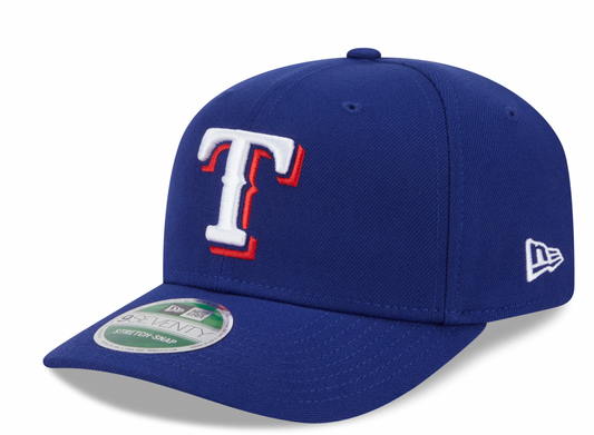 Texas Rangers Blue New Era Player Replica 9SEVENTY Stretch Snap Adjustable Hat Official Team Hat Sports Fan Cap Official NFL Team Hat Football Fan Cap