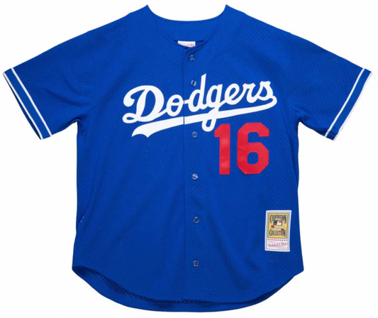 Men's Los Angeles Dodgers Hideo Nomo Mitchell & Ness Royal Cooperstown Collection Mesh Batting Practice Jersey Official Team Jersey Sports Fan Apparel Official NFL Team Jersey Football Fan Apparel