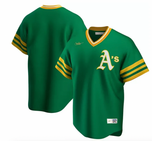 Men's Oakland Athletics Nike Kelly Green Road Cooperstown Collection Team Jersey Official Team Jersey Sports Fan Apparel Official NFL Team Jersey Football Fan Apparel
