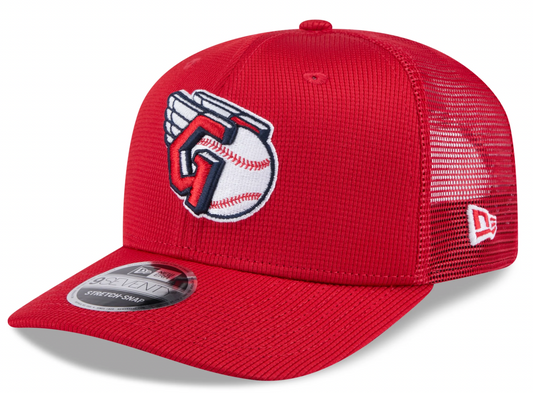 Cleveland Guardians New Era Red 2025 Spring Training 9SEVENTY Trucker Hat Official Team Hat Sports Fan Cap Official NFL Team Hat Football Fan Cap