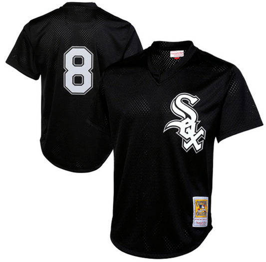 Mitchell & Ness Bo Jackson Chicago White Sox Black 1993 Authentic Cooperstown Collection Batting Practice Jersey Official Team Jersey Sports Fan Apparel Official NFL Team Jersey Football Fan Apparel