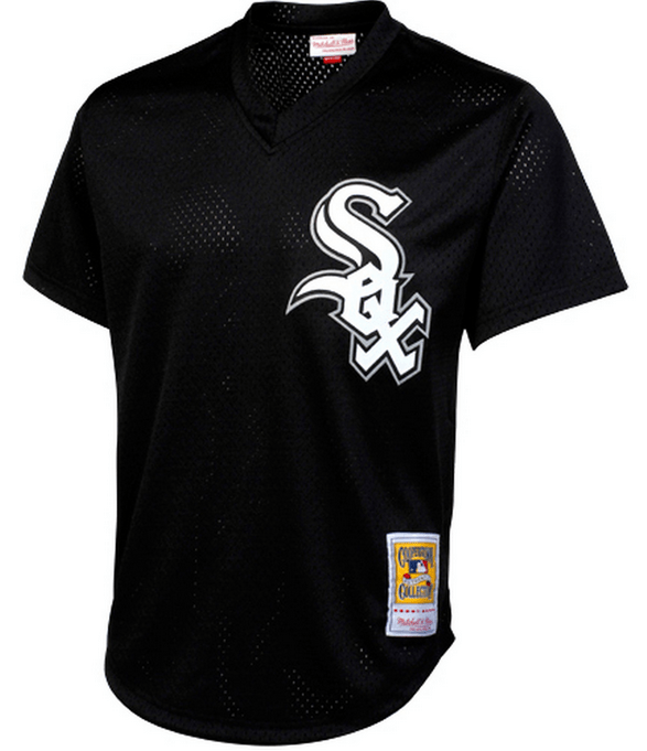 Mitchell & Ness Bo Jackson Chicago White Sox Black 1993 Authentic Cooperstown Collection Batting Practice Jersey Official Team Jersey Sports Fan Apparel Official NFL Team Jersey Football Fan Apparel