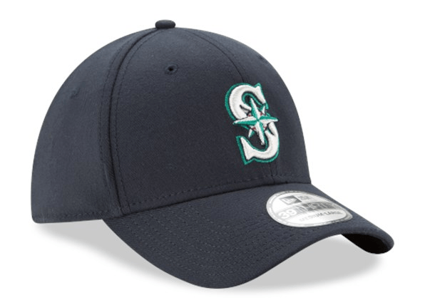 New Era Men's Seattle Mariners 39Thirty Classic Navy Stretch Fit Hat Official Team Hat Sports Fan Cap Official NFL Team Hat Football Fan Cap