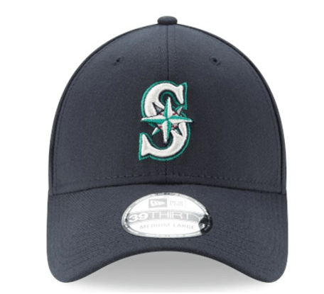 New Era Men's Seattle Mariners 39Thirty Classic Navy Stretch Fit Hat Official Team Hat Sports Fan Cap Official NFL Team Hat Football Fan Cap