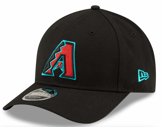 Arizona Diamondbacks Black Alternate New Era Player Replica M-Crown 9FORTY Adjustable Hat Official Team Hat Sports Fan Cap Official NFL Team Hat Football Fan Cap
