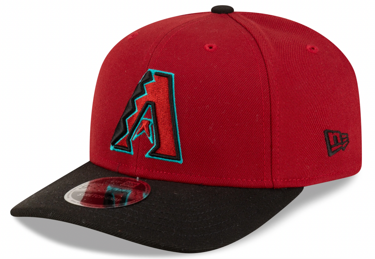 Arizona Diamondbacks Red New Era Player Replica 9SEVENTY Stretch Snap Adjustable Hat Official Team Hat Sports Fan Cap Official NFL Team Hat Football Fan Cap