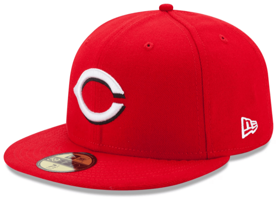 Men's Cincinnati Reds New Era Red Home Authentic Collection On-Field 59FIFTY Fitted Hat Official Team Hat Sports Fan Cap Official NFL Team Hat Football Fan Cap
