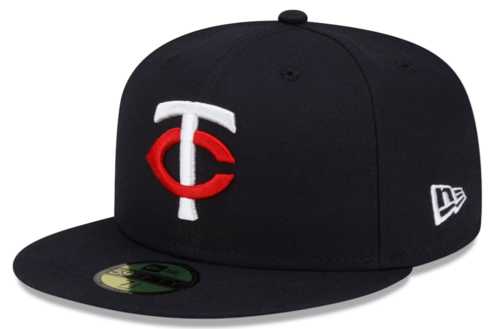 Men's Minnesota Twins New Era Navy Authentic Collection Home 59FIFTY Fitted Hat Official Team Hat Sports Fan Cap Official NFL Team Hat Football Fan Cap