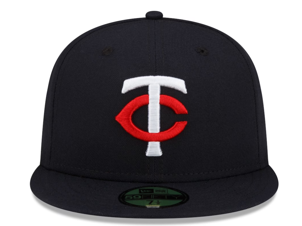 Men's Minnesota Twins New Era Navy Authentic Collection Home 59FIFTY Fitted Hat Official Team Hat Sports Fan Cap Official NFL Team Hat Football Fan Cap