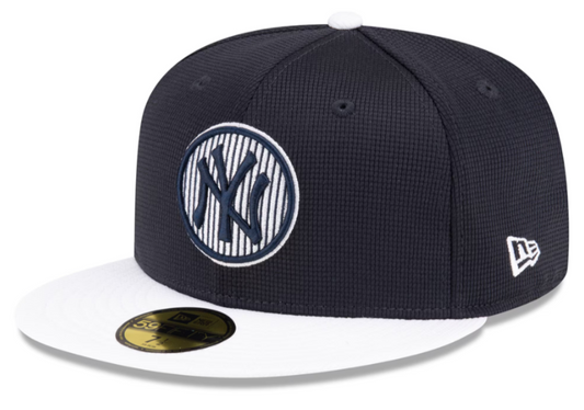 Men's New York Yankees New Era Navy 2024 Batting Practice 59FIFTY Fitted Hat Official Team Hat Sports Fan Cap Official NFL Team Hat Football Fan Cap