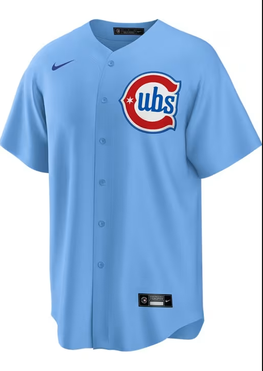 Men's Shota Imanaga #18 Chicago Cubs Nike Light Blue 2nd Alternate Replica Jersey Official Team Jersey Sports Fan Apparel Official NFL Team Jersey Football Fan Apparel