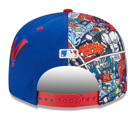 Chicago Cubs New Era 2025 Diamond Hero Royal/Red 9FIFTY Snapback Hat Official Team Hat Sports Fan Cap Official NFL Team Hat Football Fan Cap
