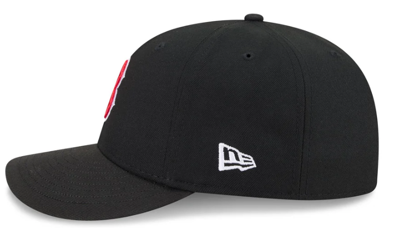 Boston Redsox MLB Waves 59FIFTY Fitted New Era Black/White Official Team Hat Sports Fan Cap Official NFL Team Hat Football Fan Cap