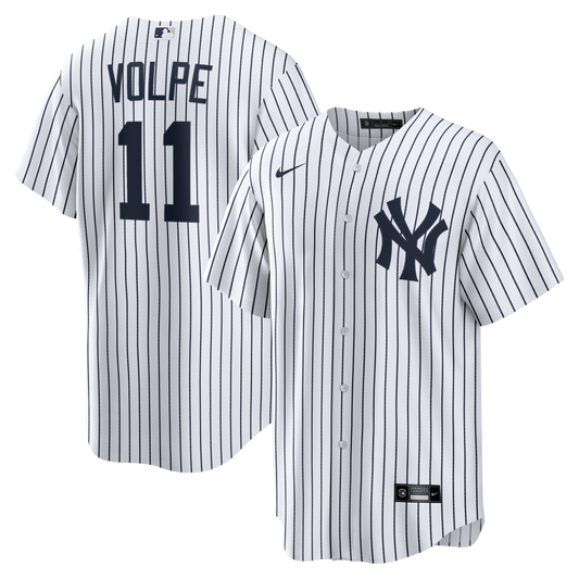 Men's Anthony Volpe New York Yankees Nike Home White Replica Jersey Official Team Jersey Sports Fan Apparel Official NFL Team Jersey Football Fan Apparel