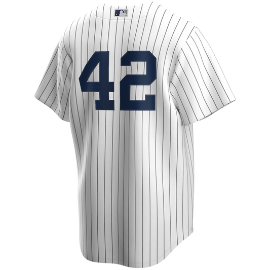 Men's Nike Mariano Rivera #42 White New York Yankees Home Official Replica Player Jersey Official Team Jersey Sports Fan Apparel Official NFL Team Jersey Football Fan Apparel