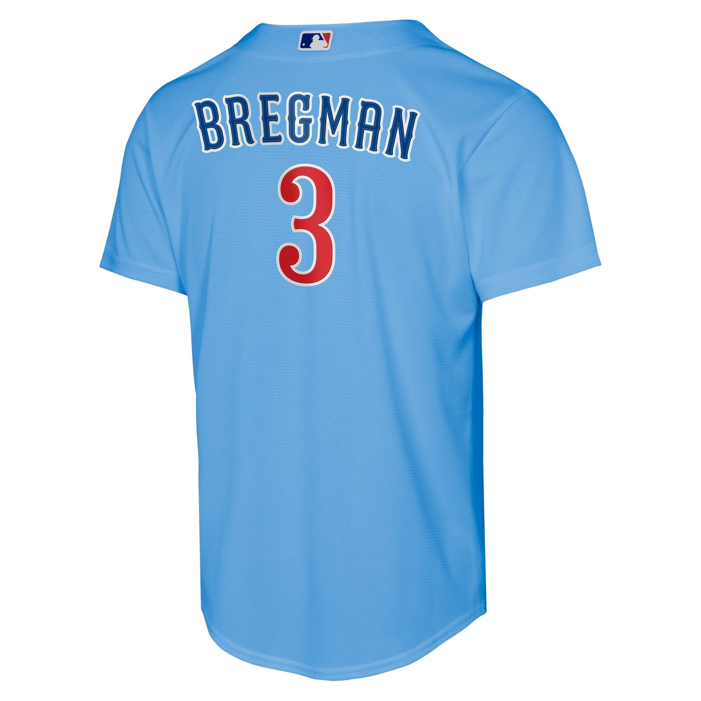 Youth Chicago Cubs Alex Bregman Alternate 2 NIKE Baseline Powder Blue Replica Jersey Official Team Jersey Sports Fan Apparel Official NFL Team Jersey Football Fan Apparel