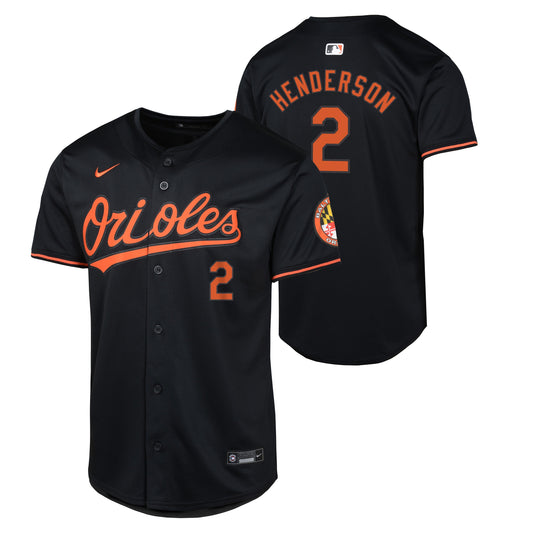 Youth Gunnar Henderson Baltimore Orioles NIKE Black Limited Replica Jersey Official Team Jersey Sports Fan Apparel Official NFL Team Jersey Football Fan Apparel