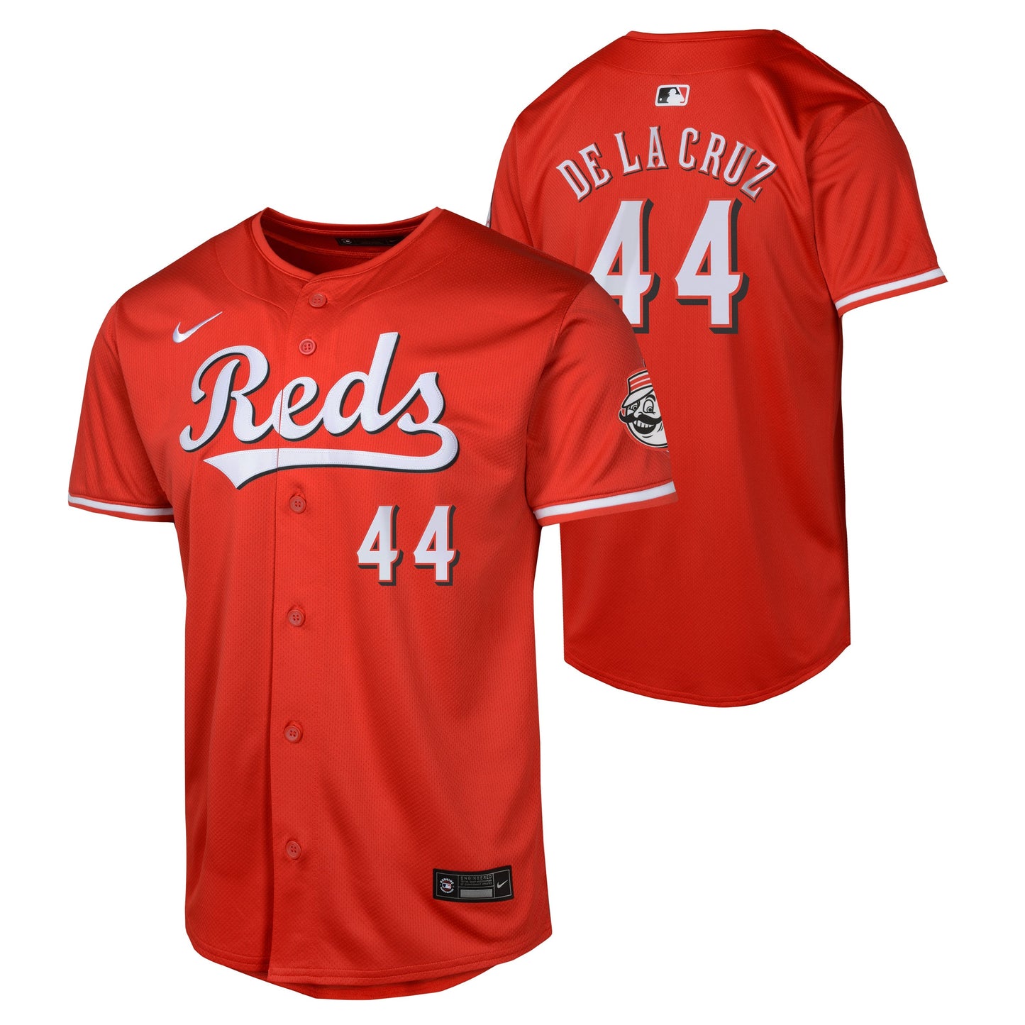 Youth Elly De La Cruz Cincinnati Reds NIKE Red Alternate Limited Replica Jersey Official Team Jersey Sports Fan Apparel Official NFL Team Jersey Football Fan Apparel