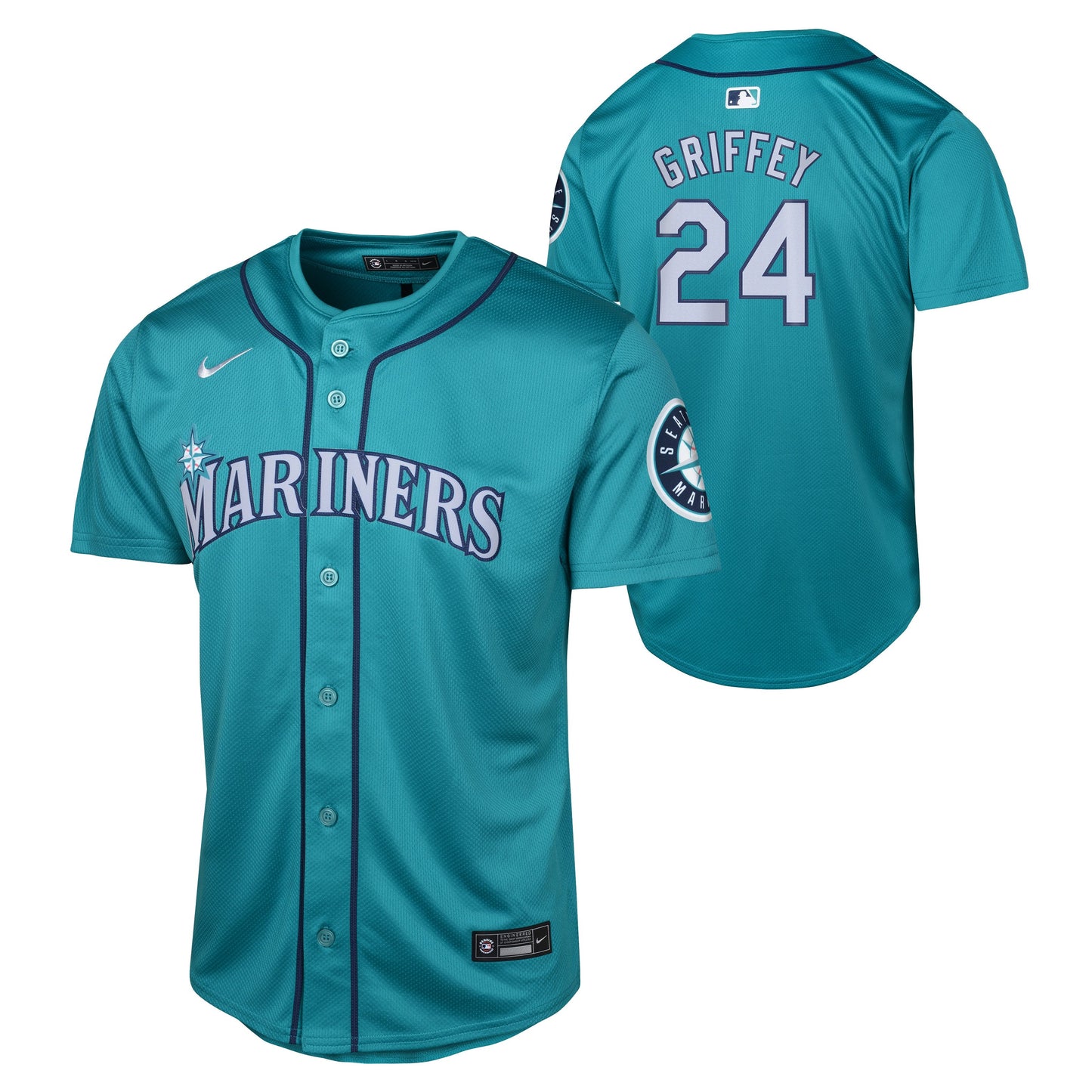Youth Ken Griffey Jr. Seattle Mariners NIKE Teal Alternate Limited Replica Jersey Official Team Jersey Sports Fan Apparel Official NFL Team Jersey Football Fan Apparel